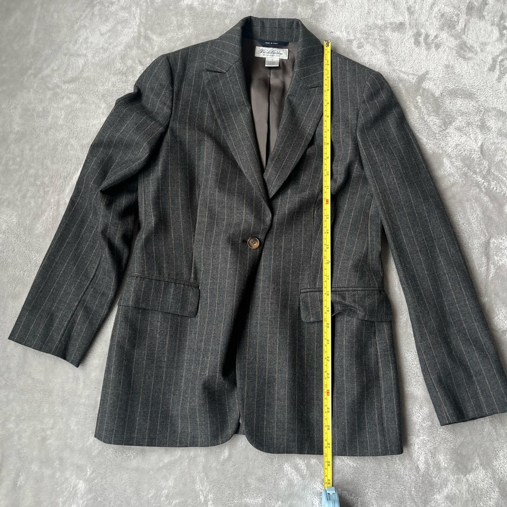 Brooks Brothers Dark Gray Pinstripe Blazer